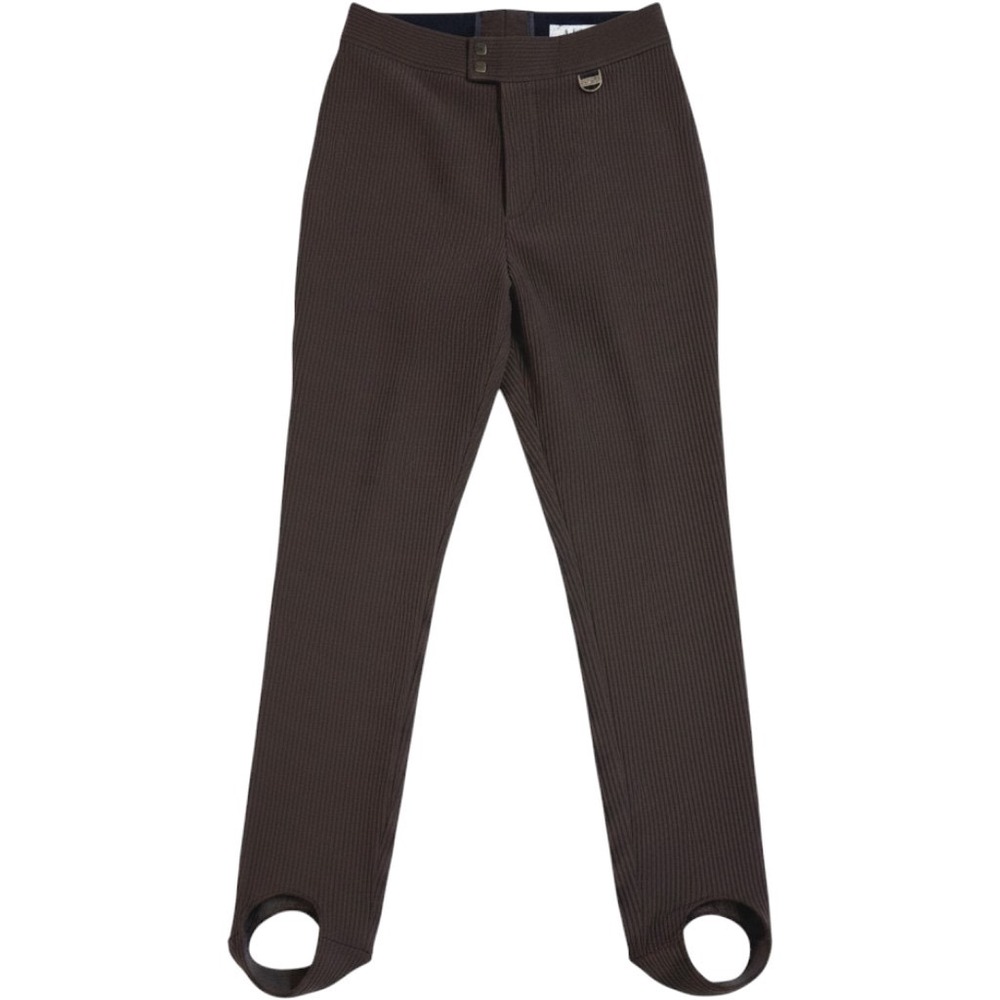 Nils Vintage Ribbed Wool Blend Stirrup Ski Pants Brown 10